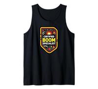 Certified Boom Specialist Funny Explosive Design Camiseta sin Mangas
