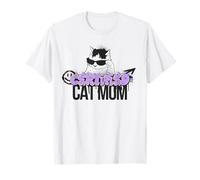 Certified Cat Mom Cool Mother of Cats Kitten Style Camiseta