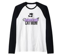 Certified Cat Mom Cool Mother of Cats Kitten Style Camiseta Manga Raglan