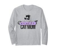 Certified Cat Mom Cool Mother of Cats Kitten Style Manga Larga