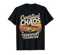 Certified Chaos Transport Technician School Bus Driver Camiseta