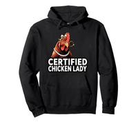 Certified Chicken Lady Funny Backyard Poultry Sudadera con Capucha