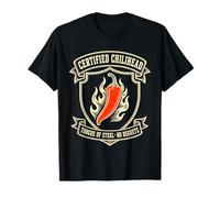 Certified Chilihead Tongue of Steel No Regrets Spicy Pepper Camiseta