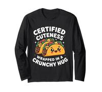 Certified Cuteness, Wrapped in a Crunchy Hug Cute Taco Manga Larga