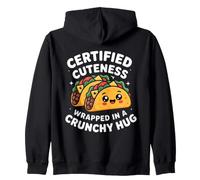 Certified Cuteness, Wrapped in a Crunchy Hug Cute Taco Sudadera con Capucha