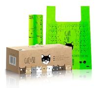 Certified Home - Bolsas de arena compostables para gatos para excrementos de perros grandes, 10% a la caridad, bolsas compostables a base de almidón de maíz + bolsas de basura para arena para gatos