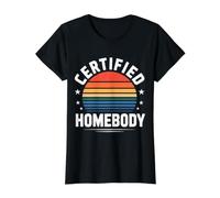 Certified Homebody Cozy Introvert Lifestyle Vibe - Camiseta gráfica económica, Mujer, Negro, XL