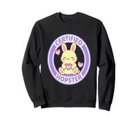 Certified Hopster Cute Bunny Pride Pastel Heart Graphic tee Sudadera