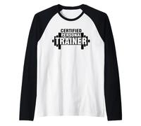 Certified Personal Trainer Women Gym Workout Fitness Trainer Camiseta Manga Raglan