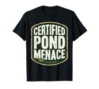 Certified Pond Menace Nature Humor Animal Lover Camiseta