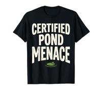 Certified Pond Menace Nature Humor Animal Lover Camiseta