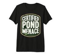 Certified Pond Menace Nature Humor Animal Lover Camiseta Premium
