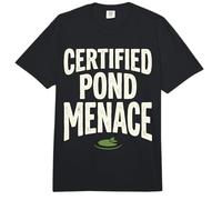 Certified Pond Menace Nature Humor Animal Lover Comfort Colors Adult Heavyweight T-Shirt