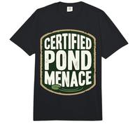 Certified Pond Menace Nature Humor Animal Lover Comfort Colors Adult Heavyweight T-Shirt