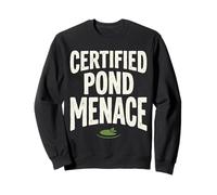 Certified Pond Menace Nature Humor Animal Lover Sudadera