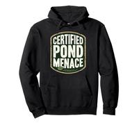 Certified Pond Menace Nature Humor Animal Lover Sudadera con Capucha