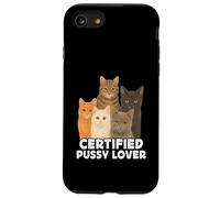 Certified Pussy Lover Funny Pussy Cat Meme Adult Joke Carcasa para iPhone SE (2020) / 7/8