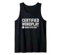 Certified Wordplay Humor Punny Divertido Camiseta sin Mangas