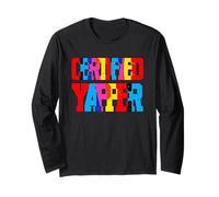 Certified Yapper - Bold & Sarcastic Talking Champion Tee Manga Larga