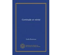 Certitude et vérité