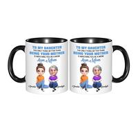 Certykllp Taza de café personalizada con texto en inglés "To My Daughter from Mom" para hija de Mommy Mama on Mother's Day