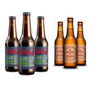 Cerveza 1906 GALICIAN IRISH RED ALE PACK 24 BOTELLAS DE 33 CL & La Estrella de Galicia Cerveza - Pack de 24 botellas x 330 ml - Total: 7.92L