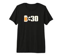 Cerveza:30 ¿Qué Hora es? Cerveza Treinta Tiempo para Beber Meme Divertido Camiseta Premium