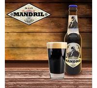 Cerveza Artesana Mandril Black Stout - 12x33cl