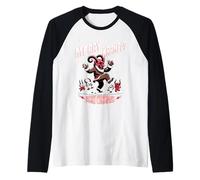 Cerveza de Navidad Cerveza y Ale Krampus Feliz Krampusnacht! Camiseta Manga Raglan