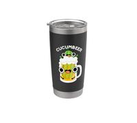 Cerveza de pepino Divertido Juego de palabras Vaso térmico de acero inoxidable de doble pared