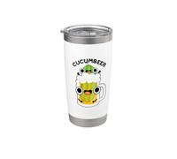 Cerveza de pepino Divertido Juego de palabras Vaso térmico de acero inoxidable de doble pared