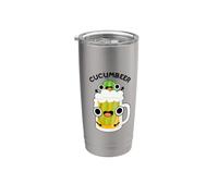 Cerveza de pepino Divertido Juego de palabras Vaso térmico de acero inoxidable de doble pared