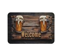 Cerveza De Taberna Creativa Felpudos Secado Rápido Alfombra Exterior Antideslizante Felpudo De Entrada para Bañera Interior Puerta 40X60Cm