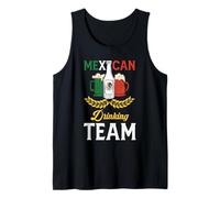 Cerveza Equipo Mexicano Beber Bandera México Fiesta Pub Cerveza Camiseta sin Mangas