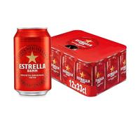 Cerveza Estrella Damm, pack de 12 Latas 33cl. Total: 3,96 L. | Cerveza Lager Mediterránea, Receta Original 1876, 100% Ingredientes Naturales.
