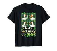 Cerveza Irlandesa Just A Lucky Goose para el Día de San Patricio Camiseta