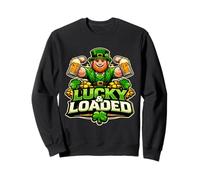 Cerveza Irlandesa Lucky and Loaded Leprechaun Día de San Patricio Sudadera