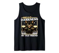 Cerveza Irlandesa Vintage Hello Darkness My Old Friend Black Cat Camiseta sin Mangas