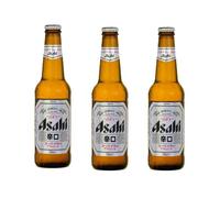 Cerveza Lager Japonesa Extra Seca 5,2% vol en botella 330 ml Pack 3 unidades, sabor limpio y refrescante, ideal para sushi y aperitivo