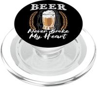 Cerveza Nunca Rompió Mi Corazón para un Cerveza Rocker Amantes PopSockets PopGrip para MagSafe