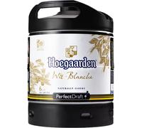 Cerveza PerfectDraft un barril de 6 litros de Hoegaarden Wit - Cerveza de trigo. Máquina de tiro casera. Incluye un depósito de 5 euros.