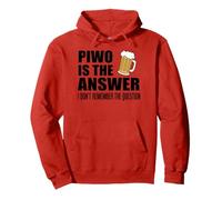Cerveza polaca Piwo es la respuesta Bebida divertida Sudadera con Capucha