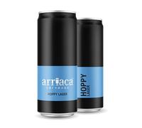 Cerveza Premium Arriaca HOPPY LAGER en Pack Fabricación Artesanal. Premio internacional a la Mejor Cerveza IPA Artesana (24 latas 33cl)