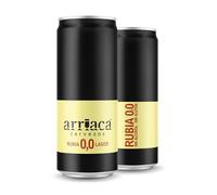 Cerveza Premium Arriaca IPA SIN ALCOHOL Y SIN GLUTEN en Pack Fabricación Artesanal (24 Latas 33cl)