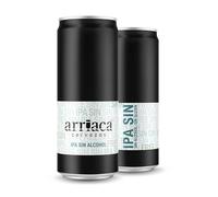 Cerveza Premium Arriaca IPA SIN ALCOHOL Y SIN GLUTEN en Pack Fabricación Artesanal (24 latas 33cl)