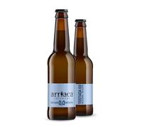 Cerveza Premium Arriaca TOSTADA 0,0 SIN ALCOHOL Y SIN GLUTEN en Pack Fabricación Artesanal (24 Latas 33cl)