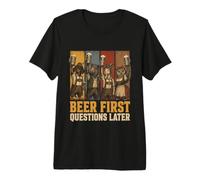 Cerveza Primeras Preguntas después Oktoberfest Camiseta Premium