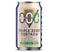 Cerveza triple zero tostada 0.0% alcohol Ambar lata 33 cl
