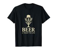 Cerveza: Un brindis por la vida Bar Humor Brew Lover Design Camiseta