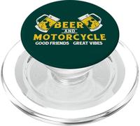 Cerveza Y Motocicleta Buenos Amigos Grandes Vibes Divertido Motor PopSockets PopGrip para MagSafe